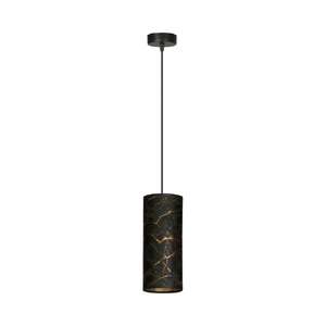 Emibig Karli 1056/1 lampa wisząca zwis 1x10W E14 czarna/złota