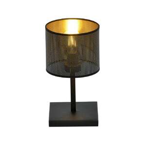 Emibig Jordan 1144/LN1 lampa stołowa lampka 1x15W E27 czarna/złota