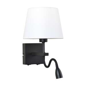 Italux Norte WL-1122-2-BL-BM-RO-WH kinkiet lampa ścienna 2x60W+3W E27 czarny/biały