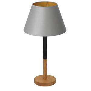 Luminex Table lamps 3756 lampa stołowa lampka 1x60W E27 czarny/szary/naturalny/złoty