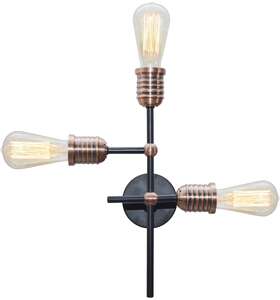 Plafon lampa sufitowa Candellux Kirimu 3x60W E27 czarny 33-66893