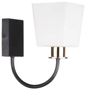 Candellux Schubert 21-74225 kinkiet lampa ścienna 1x40W E27 czarny/biały