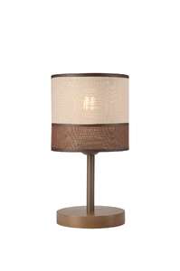 Lamkur Andrea 35598 lampa stołowa lampka 1x60W E27 brązowa/beżowa