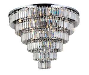 Azzardo Salerno AZ2927 plafon lampa sufitowa 5x40W G9 transparentny/chromowy - Negocjuj cenę