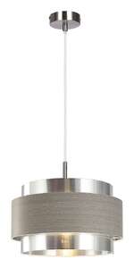 Rabalux Basil 5383 lampa wisząca zwis 1x40W E27 chrom/szara