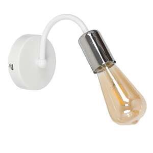 Luminex Dow 8073 kinkiet lampa ścienna 1x60W E27 biały / chrom