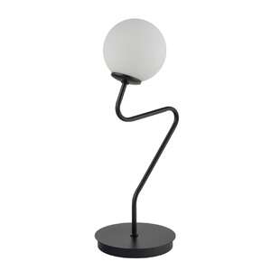 Sigma Zigzag 50259 lampa stołowa lampka 1x12W G9 biała/czarna