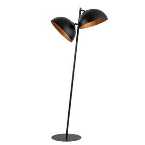 Sigma Sfera 50336 lampa stojąca podłogowa 2x60W E27 czarna/miedziana