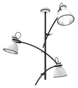 Candellux Zumba 33-72061 plafon lampa sufitowa 3x40W E14 biały / czarny