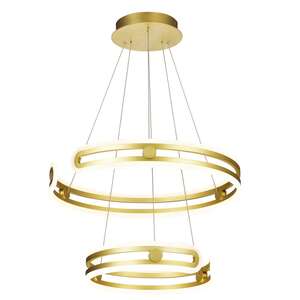 Italux Kiara MD17016002-2A GOLD Lampa wisząca zwis 1x120W LED Złota