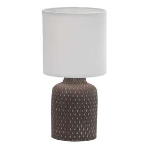 Candellux Iner 41-79862 lampa stołowa lampka 1x40W E14 brązowy/biały