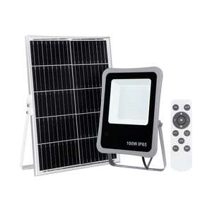 Italux Bares SLR-73142-100W naświetlacz solarny nowoczesny 1x100W LED 4000K 997 lm szary