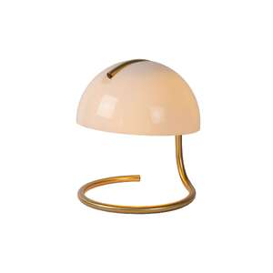 Lucide Cato 46516/01/31 lampa stołowa lampka 1x10W E27 biała/złota