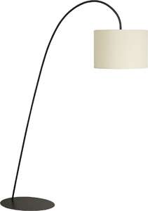 Lampa podłogowa Nowodvorski Alice Ecru I 3457 z abażurem 1x100W E27 ecru/czarna