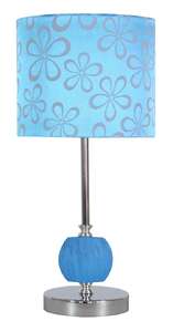 Candellux Cort 41-34625 lampka stołowa biurkowa 1x60W E27 niebieski