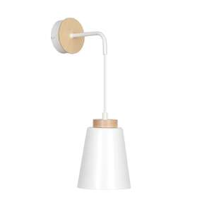 Emibig Bolero 443/K1 kinkiet lampa ścienna 1x15W E27 drewno/biały