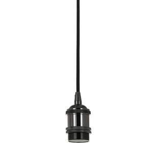 Italux Classo DS-M-034 SHINY BLACK lampa wisząca zwis 1x60W E27 czarna błyszcząca