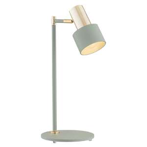 Argon Doria 4276 lampa stołowa lampka 1x15W E27 szałwia/mosiądz
