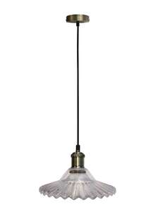 Candellux Ledea Geneva 50101273 lampa wisząca zwis 1x40W E27 bezbarwna