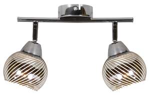 Candellux Fort 92-62819 plafon lampa sufitowa 2x10W E14 LED chrom