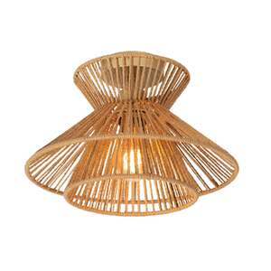 Lucide Tasman 10120/32/72 plafon lampa sufitowa 1x60W E27 drewniany/złoty