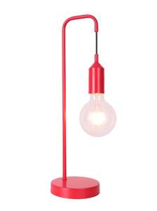 Candellux Ledea Laren 50501195 lampa stołowa lampka 1x40W E27 czerwona