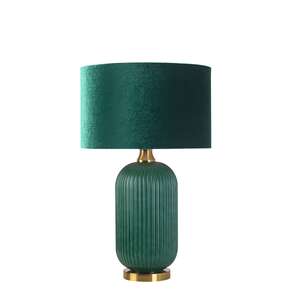 Light Prestige Tamiza LP-1515/1T BIG GREEN lampa stołowa lampka 1x40W E27 zielona/złota