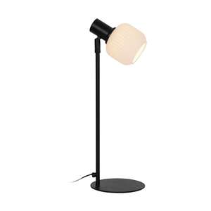 Zuma Line Stem R5021009A-1T lampa stołowa lampka elegancka klosz szklany 1x25W E14 czarna/biała