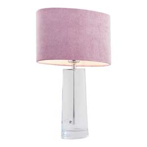 Argon Prato 3841 lampa stołowa 1x15W E27, różowa/transparentna.