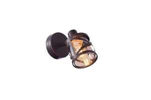 Rabalux Oberon 5335 kinkiet lampa ścienna 1x40W E14 brązowy/bursztynowy