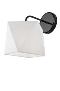 Lamkur Carla 33303 kinkiet lampa ścienna 1x60W E27 biały/czarny