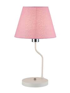 Candellux Ledea York 50501100 lampa stołowa lampka 1x60W E14 biała-różowa