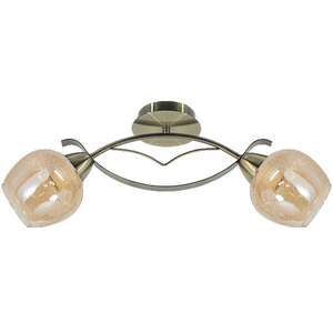 Elem Braga 8755/2 21QG plafon lampa sufitowa 2x60W E27 mosiądz/bursztynowy