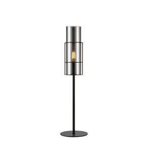 Markslojd Torcia 108559 lampa stołowa lampka 1x40W E14 dymiona/czarna