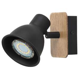 Kinkiet Rabalux Mac 5902 lampa ścienna 1x15W GU10 czarny/brązowy