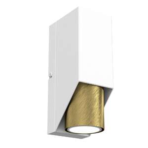 Luminex Wall 3107 kinkiet lampa ścienna 1x8W GU10 biała/złota