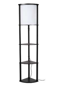 Lucide Menno 44798/81/30 lampa stojąca podłogowa loft kwietnik metalowa 1x60W E27 czarna/beżowa - wysyłka w 24h