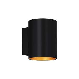 Zuma Line Sola WL Round 91061-N kinkiet lampa ścienna 1x40W G9 czarny/złoty