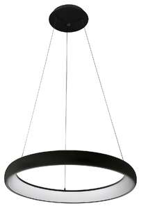 Lampa wisząca Italux Alessia 5280-850RP-BK-3 1x50W LED czarna