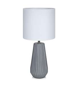 Lampa lampka oprawa stołowa Markslojd Nicci 1x40W E14 szary / biały 106449 - wysyłka w 24h