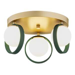 Argon Saturnia 6247 plafon lampa sufitowa 3x6W G9 złoty/zielony