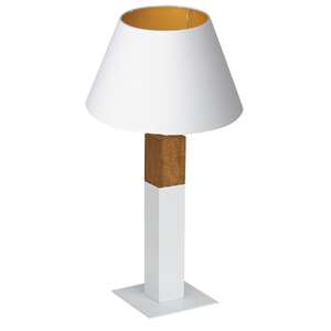Luminex Table lamps 3596 Lampa stołowa lampka 1X60W E27 biały/naturalny/złoty