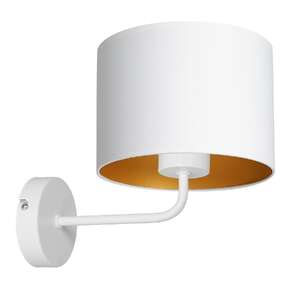 Luminex Arden 3441 kinkiet lampa ścienna 1x60W E27 biały/złoty