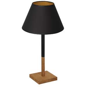 Luminex Table lamps 3750 Lampa stołowa lampka 1x60W E27 czarny/naturalny/złoty
