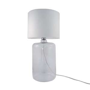 Zuma Line Amarsa 5506WH lampa stołowa 1x40W E27 biała/transparentna