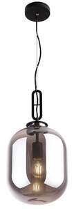 Maxlight Honey Smoky P0296 lampa wisząca 1x60W E27, czarna metal/szkło