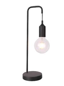 Candellux Ledea Laren 50501194 lampa stołowa lampka 1x40W E27 czarna