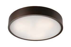Lamkur Eveline 26947 plafon lampa sufitowa 3x60W E27 czarny/biały