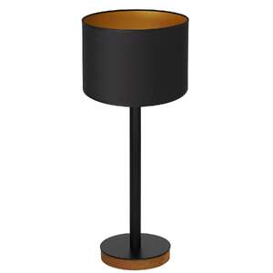 Luminex Table lamps 3835 Lampa stołowa lampka 1x60W E27 czarny/naturalny/złoty