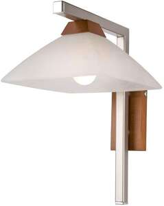 Lamkur Ela 36052 kinkiet lampa ścienna 1x60W E27 brązowy/biały